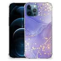 Back Cover voor iPhone 12 | 12 Pro Watercolor Paars