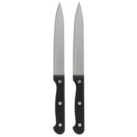 Gerimport Aardappel / groente mes - 2x - RVS - bakeliet handvat - 23 cm - snij en schilmes