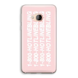 Hotline bling pink: HTC U Play Transparant Hoesje