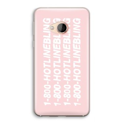 Hotline bling pink: HTC U Play Transparant Hoesje