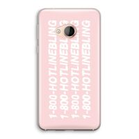 Hotline bling pink: HTC U Play Transparant Hoesje