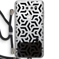 Crazy pattern: LG V30 Transparant Hoesje met koord