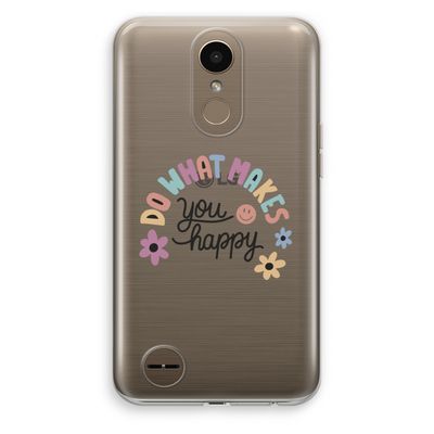 Happy days: LG K10 (2017) Transparant Hoesje