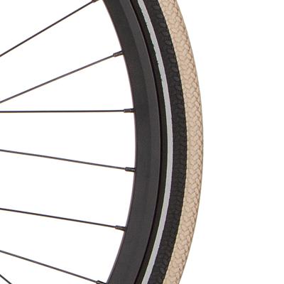 Cortina buitenband canberra 28 x 1.75 khaki zwart refl
