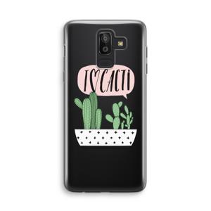 I love cacti: Samsung Galaxy J8 (2018) Transparant Hoesje