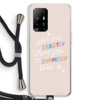 Right Place: Oppo A94 5G Transparant Hoesje met koord