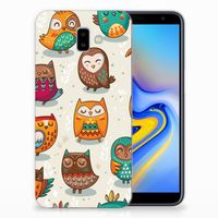 Samsung Galaxy J6 Plus (2018) TPU Hoesje Vrolijke Uilen