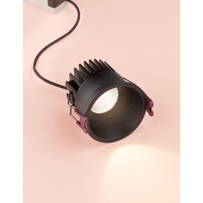 Lyora Zwarte inbouwspotBlade Ø 7,8cm - 9232115