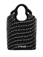 STAUD sac à main Cote à ornement de perles - Noir