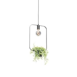 QAZQA Moderne hanglamp zwart met glas rechthoekig - Roslini