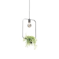 QAZQA Moderne hanglamp zwart met glas rechthoekig - Roslini - thumbnail