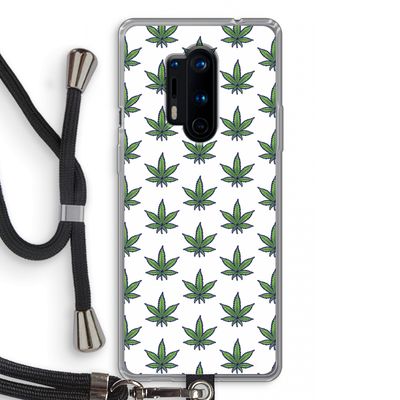 Weed: OnePlus 8 Pro Transparant Hoesje met koord