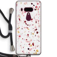Terrazzo N°9: HTC U12+ Transparant Hoesje met koord