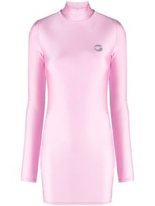 Coperni robe courte à logo brodé - Rose