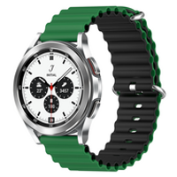 Ocean Style bandje - Groen / zwart - Samsung Galaxy Watch 4 Classic - 42mm & 46mm