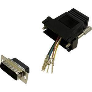 BKL Electronic 10121122 Adapter D-sub stekker 15-polig - RJ45-bus 1 stuk(s) Single