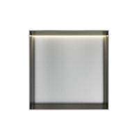 Hotbath &More Inbouwnis - 30 x 30 x 10 cm - Frameless - met LED-verlichting - RVS 316 - V01