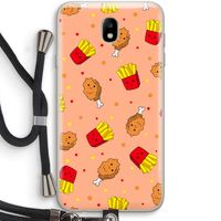 Chicken 'n Fries: Samsung Galaxy J7 (2017) Transparant Hoesje met koord