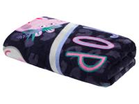 Kinder poncho of handdoek (Handdoek, Zwart)
