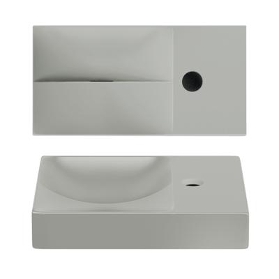 Clou Vale fontein 38 cm met kraangat rechts mat grijs keramiek CL/03.32161.01.R