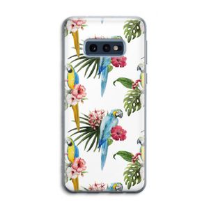 Kleurrijke papegaaien: Samsung Galaxy S10e Transparant Hoesje
