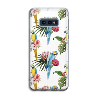 Kleurrijke papegaaien: Samsung Galaxy S10e Transparant Hoesje