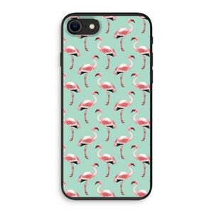 Flamingoprint groen: iPhone 8 Biologisch afbreekbaar hoesje