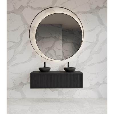 Onderkast Gliss Design Heronimus 120x45x35 cm Met Topplaat Black Veneer