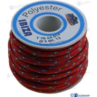Cabos elásticos y multiusos GS60159 - CARRETE ""IBIZA"" 4 MM ROJO