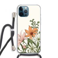 Floral bouquet: iPhone 12 Pro Transparant Hoesje met koord