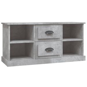 The Living Store TV-meubel Betongrijs 99.5 x 35.5 x 48 cm - Trendy en praktisch ontwerp