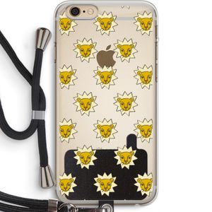 Leeuwenkoppen: iPhone 6 PLUS / 6S PLUS Transparant Hoesje met koord