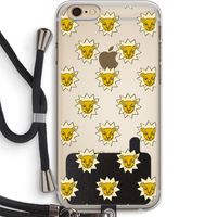 Leeuwenkoppen: iPhone 6 PLUS / 6S PLUS Transparant Hoesje met koord