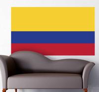 Muursticker vlag Colombia