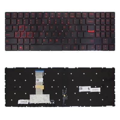 ONS toetsenbord met achtergrondverlichting voor Lenovo Legion Y520 Y520-15IKB Y720 Y720-15IKB R720 R720-15IKB (zwart)