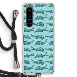 Kroko: Sony Xperia 5 III Transparant Hoesje met koord