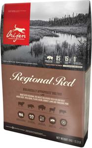 Orijen Regional Red 11,4 kg Volwassen Rundvlees, Lam, Varkensvlees