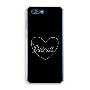 Friends heart black: Honor 10 Transparant Hoesje