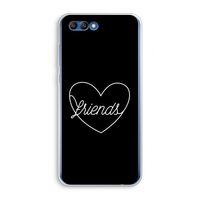 Friends heart black: Honor 10 Transparant Hoesje