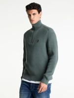 Chasin Oliver Half Zip E53 - Dk.green