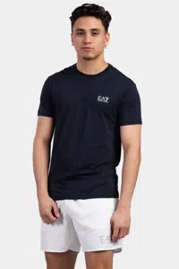EA7 Emporio Armani Basic Logo T-Shirt Heren Donkerblauw - Maat XS - Kleur: Blauw | Soccerfanshop