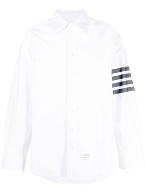 Thom Browne chemise à détail 4 bandes signature - Blanc