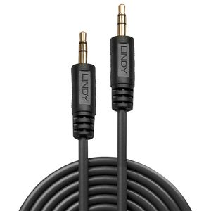 LINDY 35646 Jackplug Audio Aansluitkabel [1x Jackplug male 3,5 mm - 1x Jackplug male 3,5 mm] 10.00 m Zwart