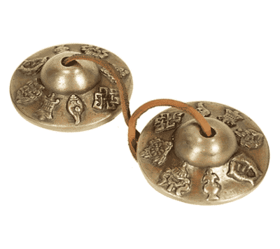 Tingsha&apos;s Superieure Klank 8 Voorspoedsymbolen (7,7 cm)
