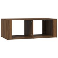 The Living Store Salontafel - Modern - Meubel - 100 x 50 x 36 cm - Bruineiken hout