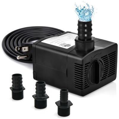 Dompelpomp1450L/H (30W) Fonteinwaterpomp met 2,50 m Hoge Lift 1,83 m Netsnoer 3 Verschillende Sproeiers voor Aquarium Vissenkom
