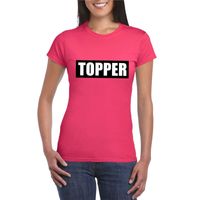 Topper t-shirt roze dames 2XL  - - thumbnail