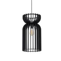 Nowodvorski Houten hanglamp Kymi Ø 26cm - zwart 10573