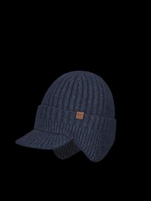 Barts Duncing Earflap Muts Heren Navy One Size
