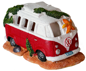 Superfish Deco Led VW Bus Aquarium Ornament - Handgeschilderd met Licht- & Bubble Effect